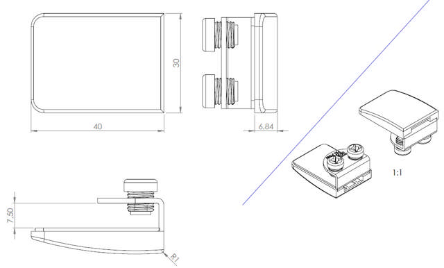Double Door Striker F/Single Door Lock 