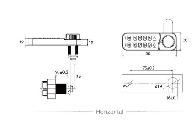 Elec. Combi. Cam Lock, 