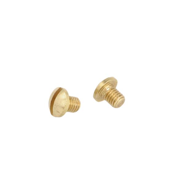 Umbrella Fitting Screw, Dome W/Slot,M5x6mm, Bore:ø6mm, Brass