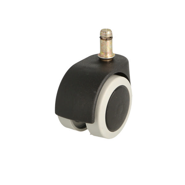 Office Chair Castor,ø50mm,Soft, ø10mm Pin, Black/Grey,Hooded