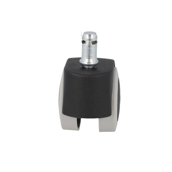 Office Chair Castor,ø50mm,Soft, ø11mm Pin, Black/Grey,Hooded