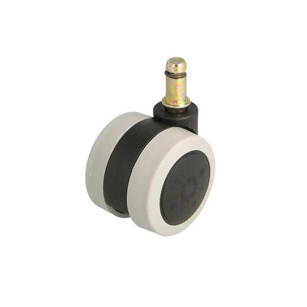 Office Chair Castor, ø50mm,Soft,ø10mm Pin,Black/Grey,No Hood