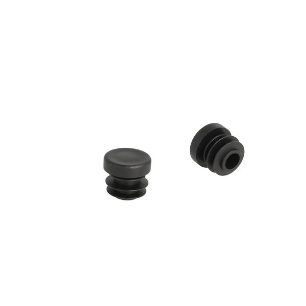 Insert Glide For Round Tubes, Diam 15mm, PE, Black