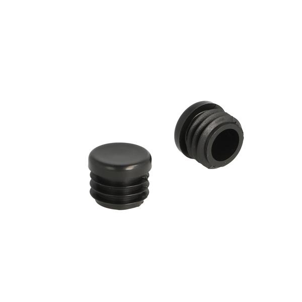 Insert Glide For Round Tubes, Diam 20mm, PE, Black