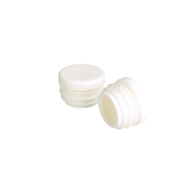 Insert Glide For Round Tubes, Diam 25mm, PE, White