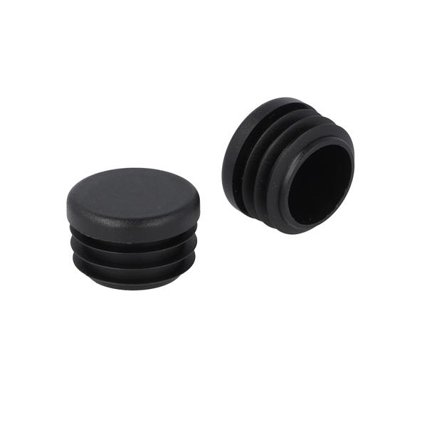 Insert Glide For Round Tubes, Diam 30mm, PE, Black