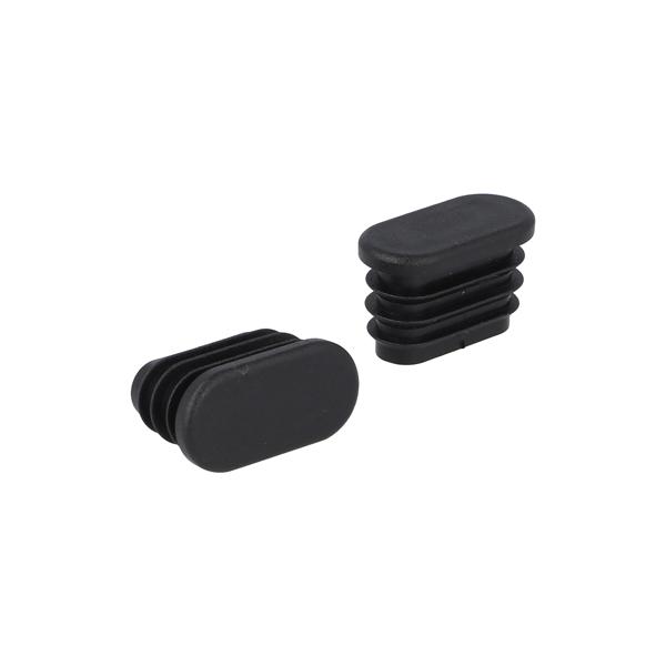 Insert Glide For Oval Tubes, 30x15mm, PE, Black