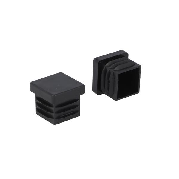 Insert Glide For Square Tubes, 22x22mm, PE, Black