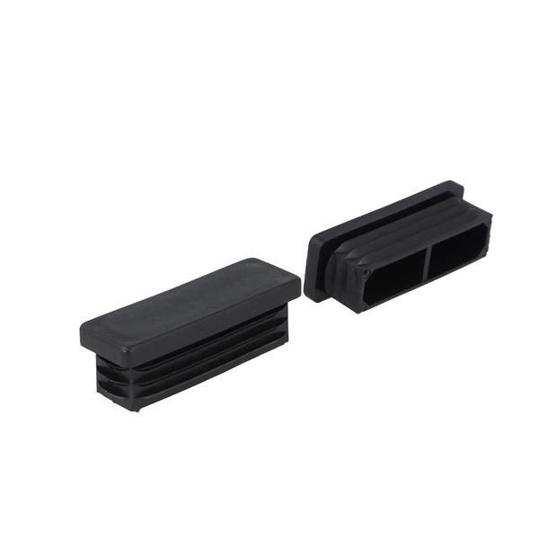 Insert Glide For Rectangular Tubes, 60x20mm, PE, Black