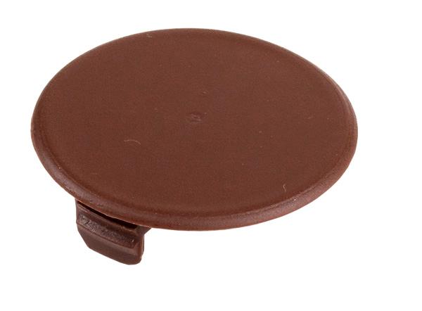 Plastic Cover Cap F/Maxi Luna, Brown, ø40mm