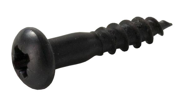 Wood Screw, 4x20mm, Pan Head, DIN 7996, Steel Black Oxi, PZD