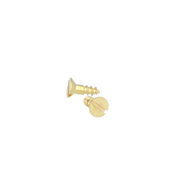 Wood Screw, CSK, Brass, 3.5x25mm, DIN 97 Slot