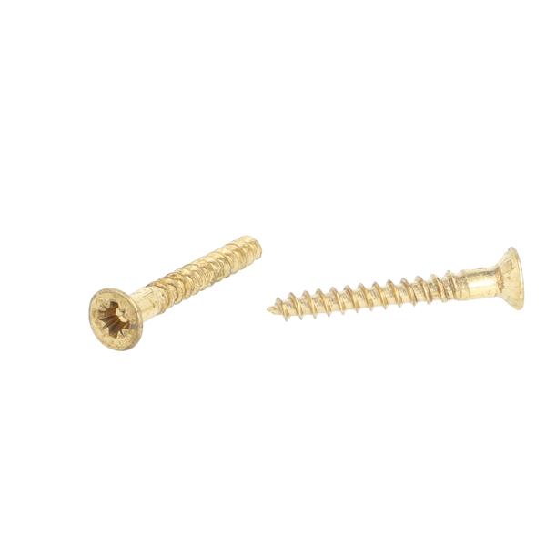 Wood Screw, CSK, Brass, 4.0x30mm, DIN 7997 PZD