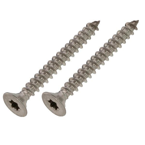 Chipboard Screw,CSK,Torx T20,SS A2,ø4,0x50mm,Fully Threaded