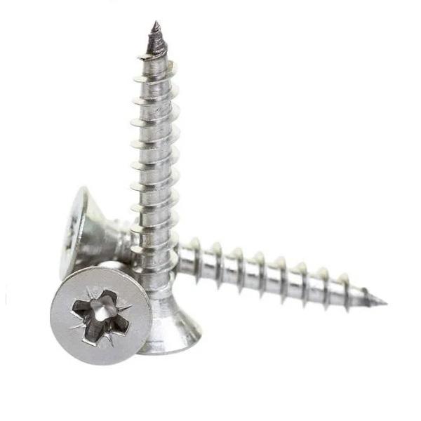 Chipboard Screw, Flat Head, 4,0 x 16mm, Bright Zinc Plated