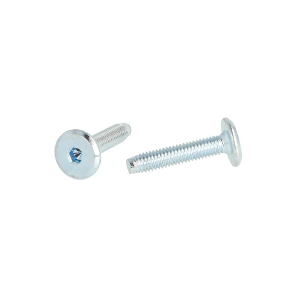 Fifteen Screw, M6x30mm (28+2), BZP, 4mm Hex,Con.,Full Thread