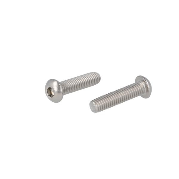 Socket Button Head Screw, M6x25mm, SS/A2, ISO 7380, W/Hex