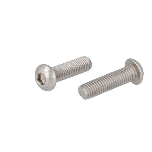 Socket Button Head Screw, M8x30mm, SS/A2, ISO 7380, W/Hex