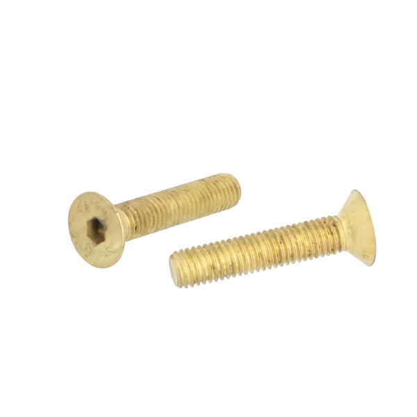 Insex Screw, M8x40mm, Stainless Steel, Brass Pl, DIN 7991