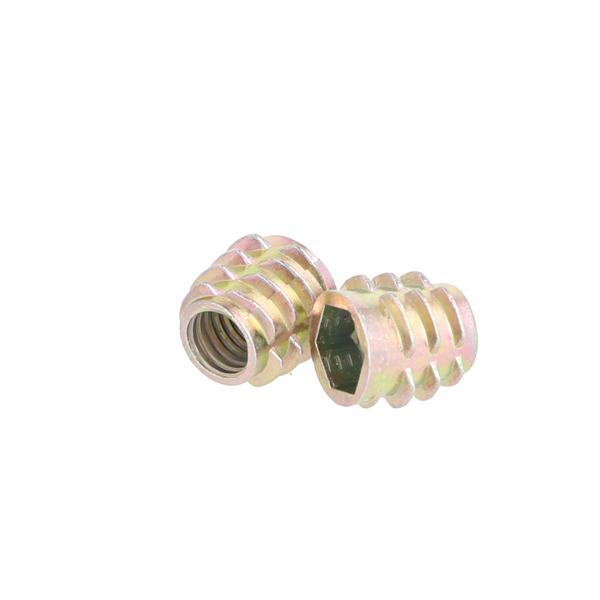 Screw-In Bushing E-813, M8x13mm, Zamak, YZP (CR6), Hex 8x