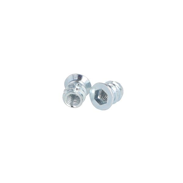 Screw-In Bushing M-612, M6x12mm, Steel, BZP, Hex 6mm, ø8mm