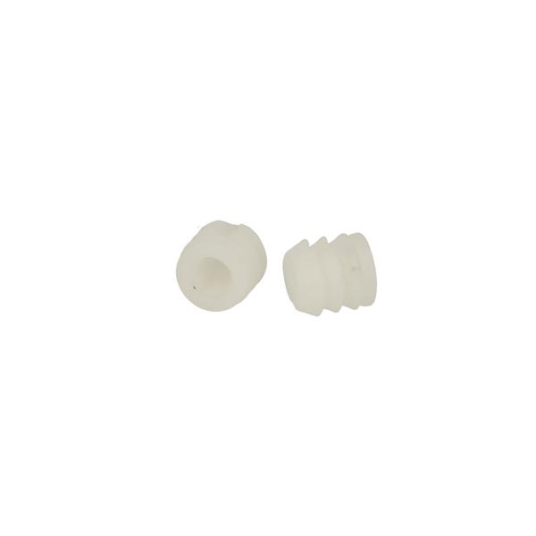 Knock-In Bushing N-611, M6, ø10x11mm, White Nylon, Closed