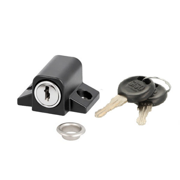 Window Push Lock 280, ø19mm, Black, KA D20,CK SISO, W/Sleeve