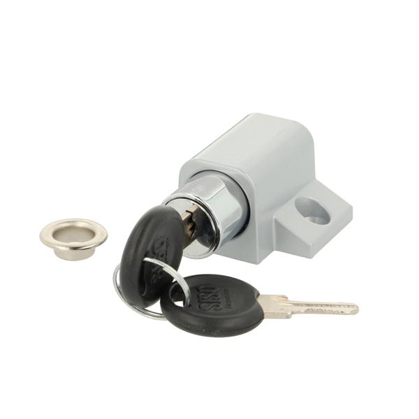 Window Push Lock 280, ø19, Silver Powder Coated, KA E30, CK