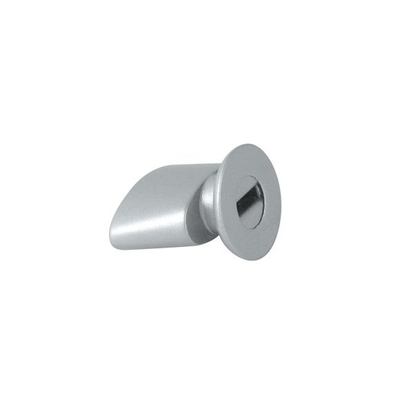 Key Knob, Mat Aluminium Finish