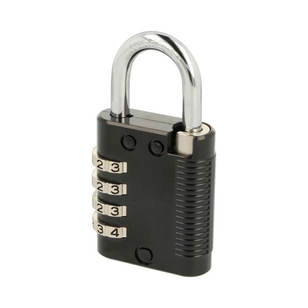 Combination Padlock, Black, 4 Digits, MK System (AP006)