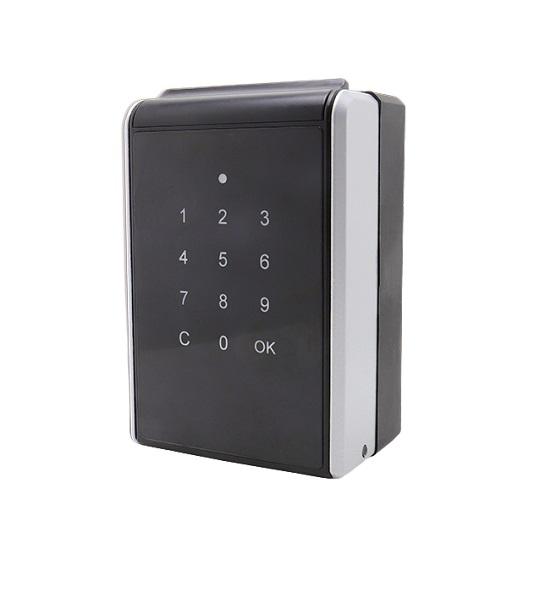 Electronic Key Storage Box, W/Code Panel & Bluetooth, Silver