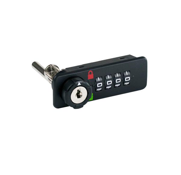 Combi. Cent. Lock M224C, 4-Digit, RH, 90DG, Master Key+Code