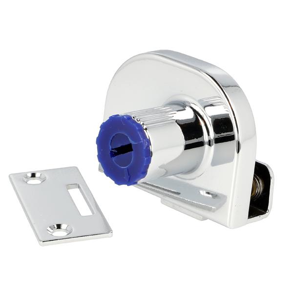 Glass Door Lock MIC-917,Body Only, CPL, F/#J11+#J12,F/Double