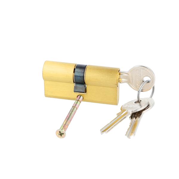 Profile Cylinder, Brass Satin, 62mm, (26+10+26mm) Yale Key