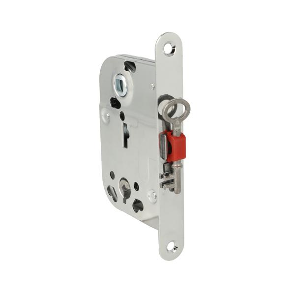 Door lock 2014, 45mm Backset, W/Key, Chrome Plated, W/