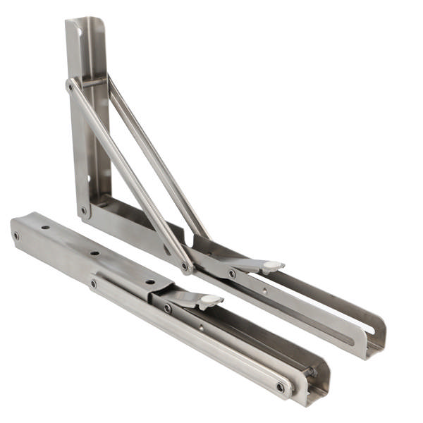 Folding Bracket, SS-304, Raw, 300mm,Self Locking,Max Load: