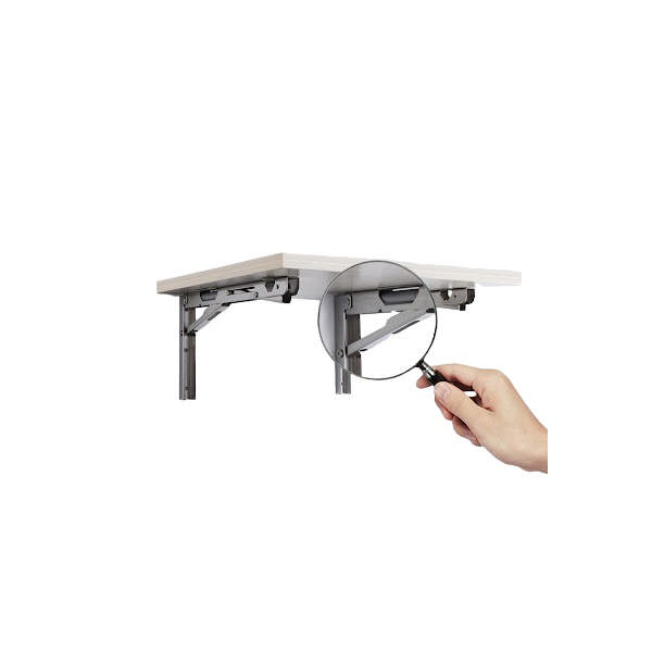 Folding Bracket W/Soft Close, SS-304 Polished, 314mm, Max