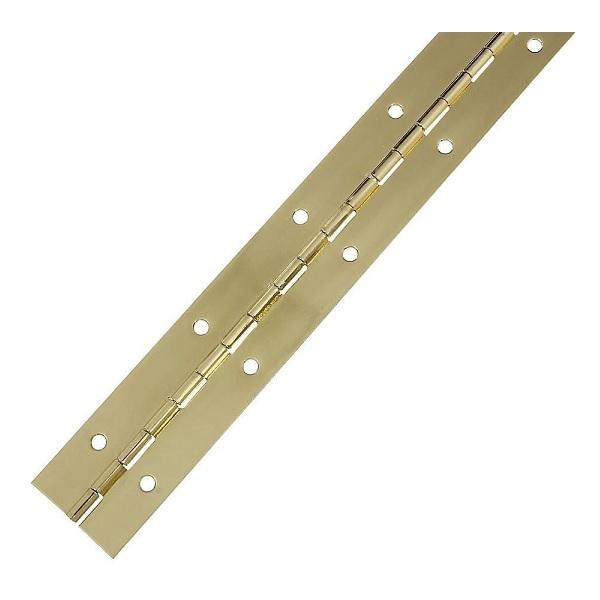 Piano Hinge, 32 x 0,6 x 3500mm, Steel Brass Pl., cc 70mm