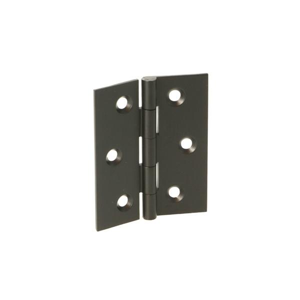 Butt Hinge, 50x40x1,4mm, Brass, Black Finish