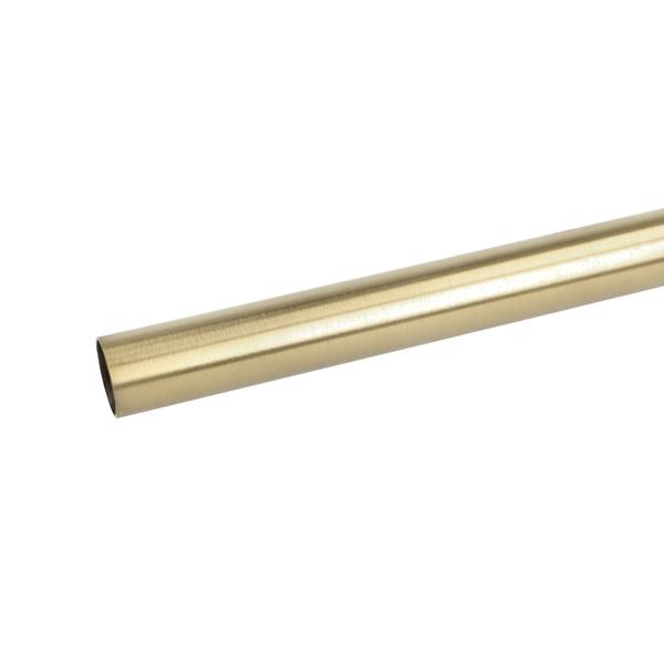 SS-304 Tube ø19x1300mm, 1,0mm Thickness, Brushed Brass