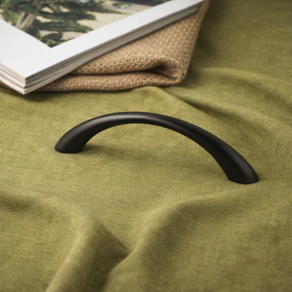 Bow Handle 2033, cc 96mm, Matt Black, No Screws