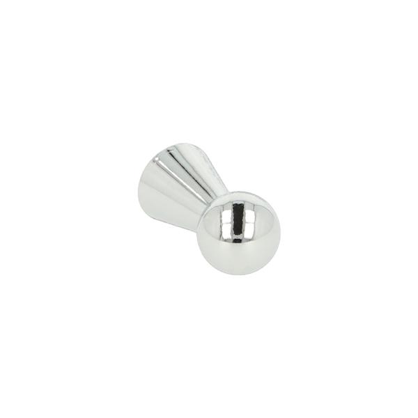 Knob 3113, ø12mm Base, Zamak, Chrome Plated, No Screw