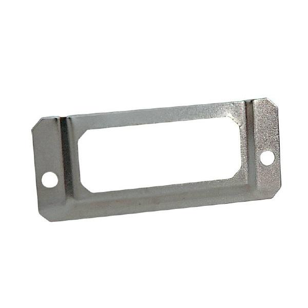 Label Holder F/Filling Cabinets, 72x64x30mm, Nickel Plated