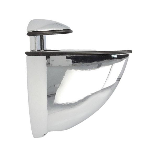 Shelf Bracket #45 F/Glass & Wood, 4-10mm Chrome Plated