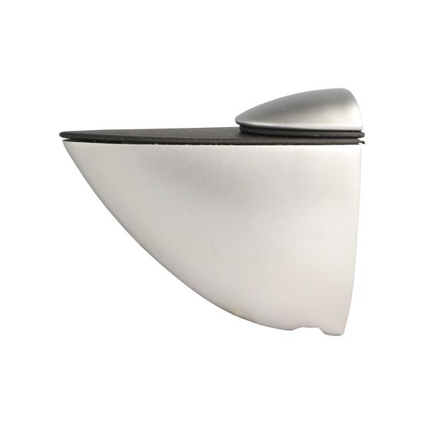 Shelf Bracket #52, F/Glass & Wood, 4-19mm, Alu Finish,