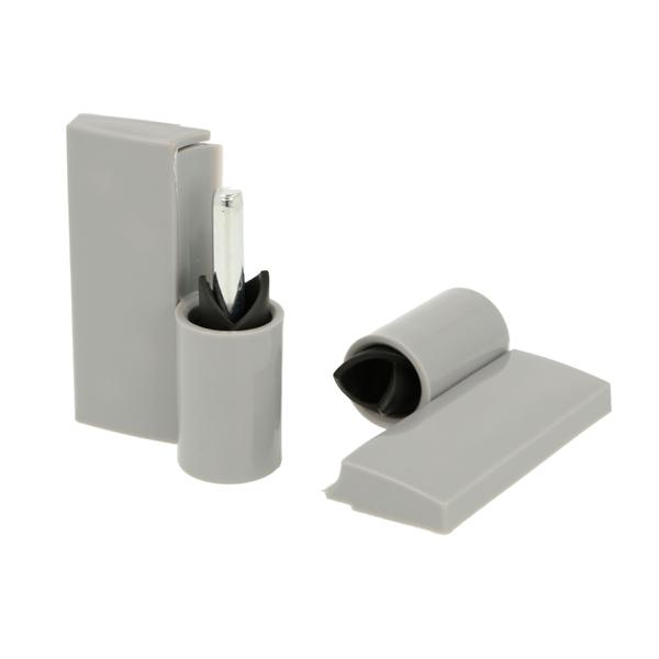 Toilet Cubicle Hinge Left Hand, Grey PP