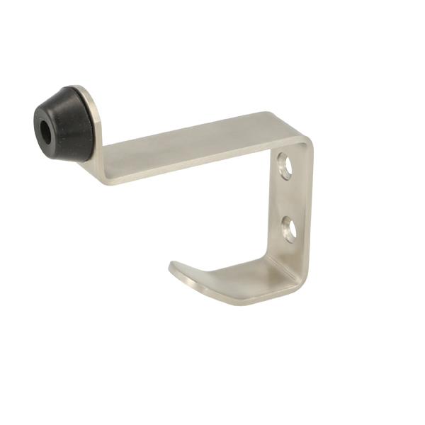 Wall Mounted Door Stop W/Coat Hook, SS304, 66x49x37mm