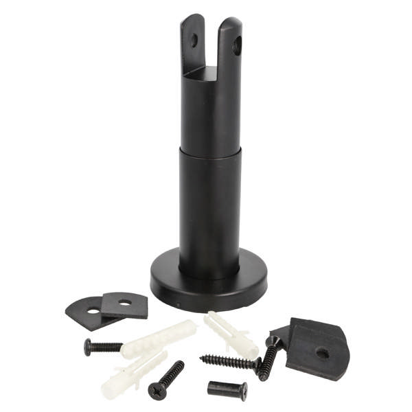 Panel Support Leg 118-175mm, F/10-18mm Panel, Black Finish