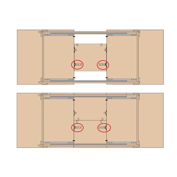 Pivot Bearing F/Butterfly Table Leaves, Steel, Bright Zinc