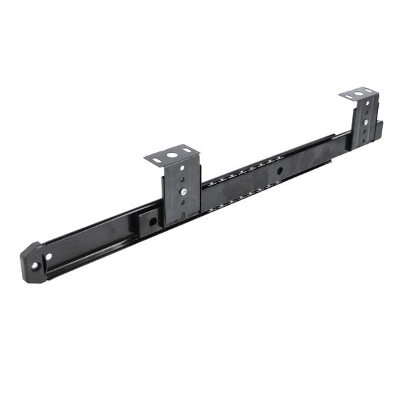 Keyboard Slide NJ2060, 350mm, W/4 Angle Brackets, Black Zinc